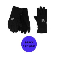 Rękawiczki zimowe męskie - Softshell - I-Touch 4 pary. Czarne rękawiczki damskie HEAT KEEPER, na zimę, bez wzorów, z poliamidu. Za 313.29 zł.