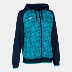 Bluza do piłki nożnej damska Joma Supernova III rozpinana. Niebieskie bluzy sportowe damskie Joma, s, bez wzorów, bez kaptura, do piłki nożnej. Za 116.95 zł.