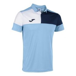 Polo Joma Crew V. Białe koszulki polo męskie Joma, bez wzorów, bez kołnierzyka, bez ramiączek, do piłki nożnej. Za 127.75 zł.