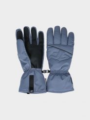 4F Rękawice narciarskie Thinsulate męskie - granatowe XL. Niebieskie rękawiczki męskie 4f, na zimę, bez wzorów, z dzianiny, sportowe. Za 149.99 zł.