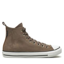 Trampki Converse. Brązowe trampki i tenisówki damskie Converse, bez wzorów, retro, bez zapięcia. Za 209.99 zł.