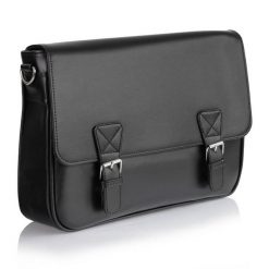 Torba męska Tizano czarna TM14-E1. Czarne torby na laptopa męskie TIZANO, bez wzorów, z materiału. Za 160.00 zł.
