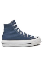 Converse Trampki Chuck Taylor All Star Lift Platform HI A08215C Granatowy. Niebieskie trampki i tenisówki damskie Converse, bez wzorów, z materiału, retro, bez zapięcia. Za 339.99 zł.
