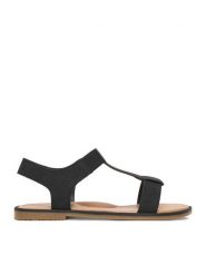 DeeZee Sandały CEO-CS166-3A Czarny. Czarne sandały dziewczęce DeeZee, z materiału, bez zapięcia. Za 59.99 zł.