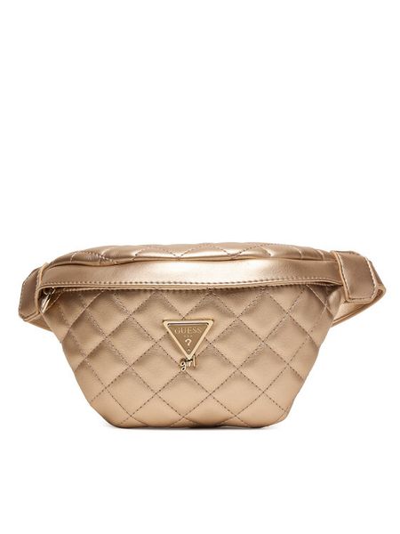 Guess Nerka J6RZ21 WGT10 Złoty. Żółte torby i plecaki dziecięce Guess, ze skóry. Za 178.99 zł.