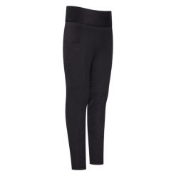 Dziewczęce legginsy jeździeckie z pełną przyczepnością Imperial Riding Tessy Lig. Czarne legginsy dla dziewczynek IMPERIAL RIDING, bez wzorów. Za 289.00 zł.