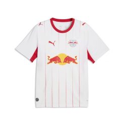 Męska koszulka domowa RB Leipzig 26/27 PUMA. Białe koszulki sportowe męskie Puma, l, bez wzorów, z materiału, bez kołnierzyka, bez ramiączek, do piłki nożnej. Za 429.00 zł.