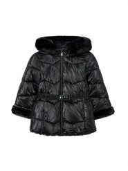 Mayoral Kurtka zimowa 4448 Czarny Regular Fit. Czarne buty zimowe dziewczęce Mayoral, bez wzorów, z syntetyku, bez zapięcia. Za 259.99 zł.