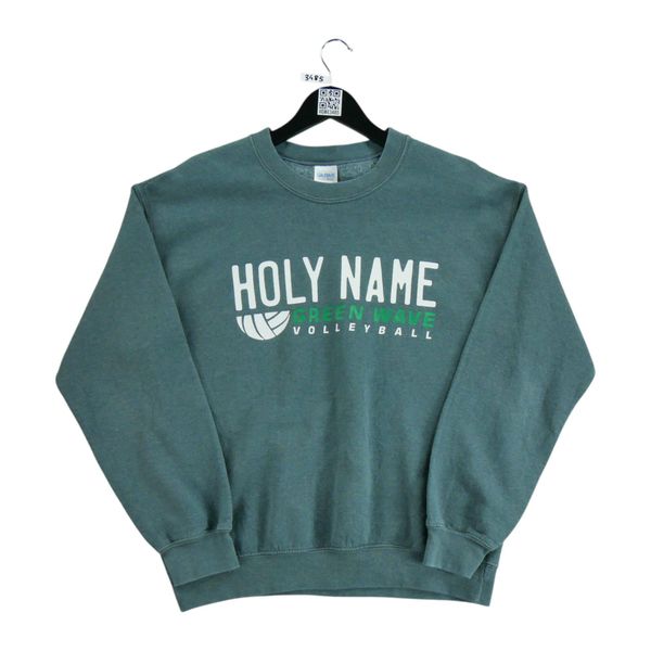 Bluza Gildan Holy Name Green Wave Volleyball. Szare bluzy męskie Gildan, l, bez wzorów, bez kaptura, do siatkówki. Za 25.52 zł.