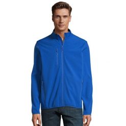 Męska Kurtka Radian Soft Shell. Niebieskie kurtki sportowe męskie SOL'S, m, bez wzorów, z puchu, trekkingowe. Za 181.99 zł.