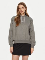 Guess Bluza W5RQ00 KBY51 Szary Regular Fit. Szare bluzy damskie Guess, xl, z aplikacjami, z bawełny, bez kaptura. Za 219.99 zł.
