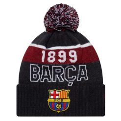 Czapka męska Core Sport Knit Beanie FC Barcelona Hat. Niebieskie czapki i kapelusze męskie New Era, bez wzorów, sportowe. Za 159.99 zł.