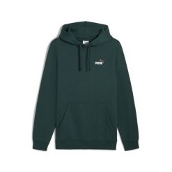 Męska bluza z kapturem Essentials z małym dwukolorowym logo No. 1 PUMA. Zielone bluzy męskie Puma, m, bez wzorów, prążkowane, z kapturem. Za 229.00 zł.