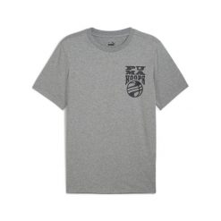 Koszulka Puma Hoops. Szare koszulki sportowe męskie Puma, bez wzorów, bez kołnierzyka, bez ramiączek, do koszykówki. Za 114.50 zł.