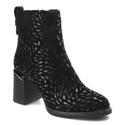 Czarne Botki S.Barski Eleganckie Obuwie Damskie Na Obcasie. Czarne kozaki damskie S.BARSKI, z jeansu, bez obcasa, na obcasie. Za 309.00 zł.