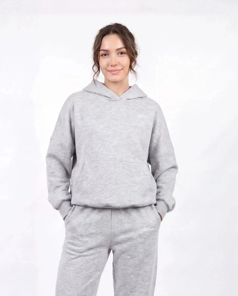 Damska bluza oversize UNLEASH WINGS GREY. Szare bluzy damskie Wings, uniwersalny, bez wzorów, z materiału, bez kaptura. Za 249.90 zł.