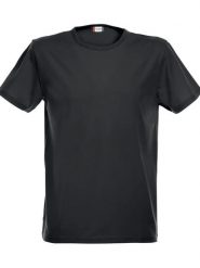 Clique T-shirt Stretch męski z elastycznej bawełny – black. Czarne t-shirty męskie CLIQUE, m, bez wzorów, z bawełny, bez kołnierzyka. Za 110.07 zł.