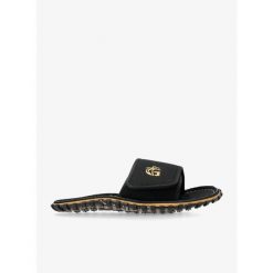 Klapki Gumbies Strider Slides. Czarne klapki damskie Gumbies, bez wzorów. Za 92.99 zł.