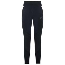 Legginsy La Sportiva Primal. Czarne legginsy sportowe męskie La Sportiva, l, bez wzorów, z elastanu, do biegania. Za 496.65 zł.