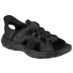 Sandały męskie, Slip-Ins: Revolted SS - Merrick. Czarne sandały męskie Skechers, bez zapięcia. Za 279.99 zł.