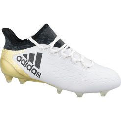 Adidas X 16.1 FG S81944. Białe buty sportowe męskie Adidas, z materiału, bez zapięcia, do piłki nożnej. W wyprzedaży za 389.99 zł.