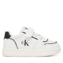 Sneakersy Calvin Klein. Białe trampki i tenisówki chłopięce Calvin Klein, bez wzorów, bez zapięcia. Za 379.99 zł.