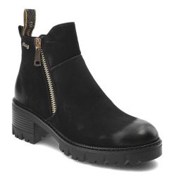 Czarne Botki Jeep Eleganckie Obuwie Damskie Na Obcasie. Czarne botki damskie Jeep, na wiosnę, z materiału, eleganckie, bez obcasa, na obcasie, bez zapięcia. Za 389.00 zł.