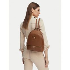 Plecak U.S. Polo Assn. Brązowe plecaki damskie U.S. Polo Assn., bez wzorów. Za 149.99 zł.