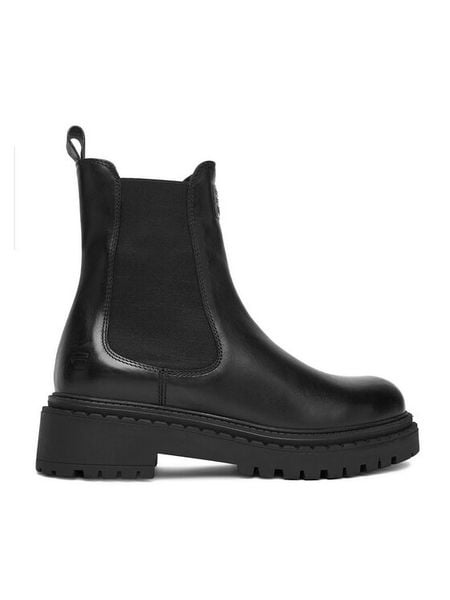 G-Star Raw Sztyblety EO-DAMLA-25FW26 Czarny. Czarne botki damskie G-Star Raw, ze skóry, retro, bez obcasa, na płaskiej podeszwie, bez zapięcia. Za 289.99 zł.