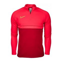 Męska Koszulka Academy 21 DriFIT Quarter Zip Drill Top. Czerwone bluzy męskie Nike, m, bez wzorów, bez kaptura. Za 164.99 zł.