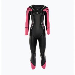 Pianka triathlonowa damska HUUB Surface 3.3 mm fluo pink. Czarne obuwie sportowe damskie Huub, bez wzorów, rowerowe. Za 1,099.00 zł.