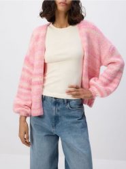 Wzorzysty kardigan - wielobarwny. Kardigany damskie Reserved, l, bez wzorów, z dzianiny. Za 139.99 zł.