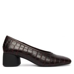 Czółenka Vagabond Shoemakers. Brązowe czółenka damskie Vagabond Shoemakers, bez wzorów, bez obcasa, bez zapięcia. Za 719.99 zł.