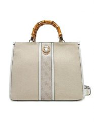 Guess Torebka HWAG93 37220 Écru. Torebki do ręki damskie Guess, z aplikacjami, z materiału, bez dodatków. Za 459.99 zł.