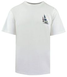T-Shirt Męski (Relaxed Fit) - Brave Soul - Motyw Żeglarski - Biel. T-shirty męskie Brave Soul, na lato, l, bez wzorów, z bawełny, casualowe, bez kołnierzyka. Za 69.00 zł.