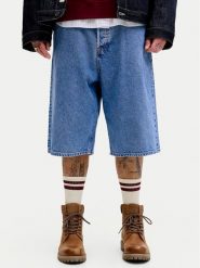 Jack & Jones Szorty jeansowe Iron 12278463 Niebieski Baggy Fit. Niebieskie szorty męskie Jack & Jones, m, bez wzorów, z bawełny. Za 269.99 zł.