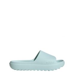 Klapki Adilette Lumia. Zielone klapki damskie Adidas, bez wzorów, z gumy, sportowe, bez obcasa. Za 159.99 zł.