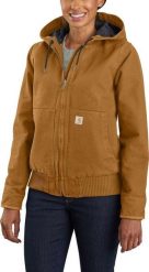 Carhartt Kurtka Carhartt Washed Duck Active Jacket Brown. Brązowe kurtki damskie Carhartt, bez wzorów, bez kaptura. Za 611.65 zł.