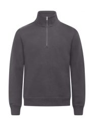 Clique Miami Half Zip półrozpinana bluza z bawełnianej mieszanki. Szare bluzy męskie CLIQUE, xl, bez wzorów, z bawełny, bez kaptura. Za 190.50 zł.