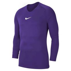 Bluza Męska Park DriFIT Base Layer Top. Fioletowe koszulki sportowe męskie Nike, m, bez wzorów, bez kołnierzyka, bez ramiączek, trekkingowe. Za 122.99 zł.