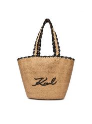 KARL LAGERFELD Torebka B1W46070 Beżowy. Brązowe torebki do ręki damskie KARL LAGERFELD, bez wzorów, z syntetyku, bez dodatków. Za 849.99 zł.