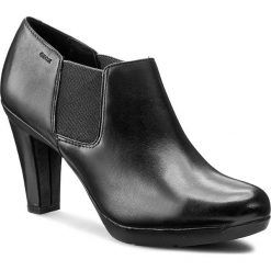 Botki GEOX - D Inspiration A D54R4A 00043 C9999 Czarny. Czarne botki damskie Geox, z materiału, bez obcasa. W wyprzedaży za 269.00 zł.