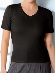 Koszulka basic - czarny. Czarne t-shirty damskie Sinsay, l, bez wzorów, bez kołnierzyka. Za 15.99 zł.