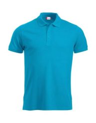 Clique Polo Manhattan męski – ściągacz przy reku, paski jaquard przy kołnierzu. Niebieskie paski damskie CLIQUE, bez wzorów, eleganckie. Za 120.72 zł.