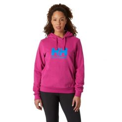 Bluza damska Helly Hansen HH Logo Hoodie 2.0. Czerwone bluzy damskie Helly Hansen, s, bez wzorów, bez kaptura. W wyprzedaży za 270.15 zł.