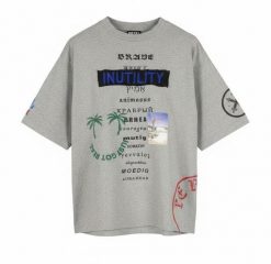 T-shirt męski Diesel T-Balm-B2 szary melanż Oversize ze wzorem. Szare t-shirty męskie Diesel, m, bez wzorów, z bawełny, klasyczne, bez kołnierzyka. Za 301.99 zł.