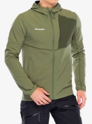 Bluza z kapturem Mammut Madris Light ML Hooded Jacket. Zielone bluzy męskie Mammut, l, bez wzorów, z materiału, z kapturem. Za 645.15 zł.