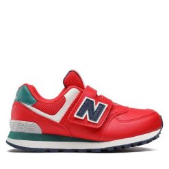 Sneakersy New Balance. Czerwone trampki i tenisówki chłopięce New Balance, bez wzorów, bez zapięcia. Za 219.99 zł.