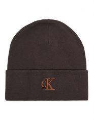 Calvin Klein Czapka LV04F8098G Brązowy. Brązowe czapki i kapelusze damskie Calvin Klein, na zimę, bez wzorów, z wiskozy. Za 129.99 zł.