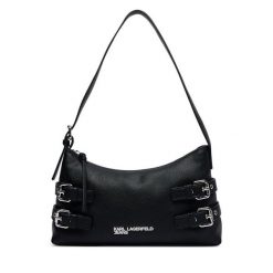 Torebka Karl Lagerfeld Jeans. Czarne torebki do ręki damskie Karl Lagerfeld Jeans, bez wzorów, z jeansu, klasyczne, bez dodatków. Za 709.99 zł.